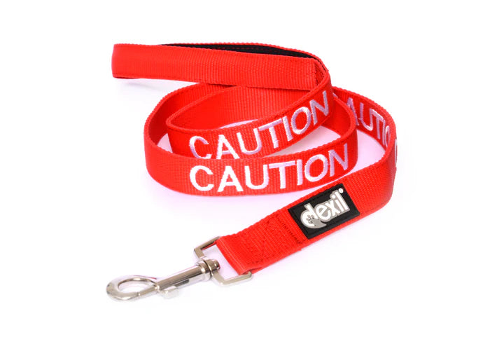 "Caution" Dog Lead by Friendly Dog Collars