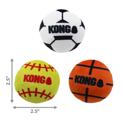 KONG Cat Sport Balls Assorted- 2pk